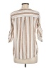 Eden & Olivia Stripes Ivory 3/4 Sleeve Blouse Size M - photo 2