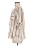 Eden & Olivia Stripes Ivory 3/4 Sleeve Blouse Size M - photo 5