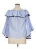 Roommates 100% Polyester Blue 3/4 Sleeve Blouse Size XL - photo 2