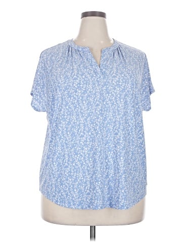 Jones New York Signature Short Sleeve Blouse (view 1)