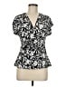 Vince Camuto Black Short Sleeve Blouse Size M - photo 1