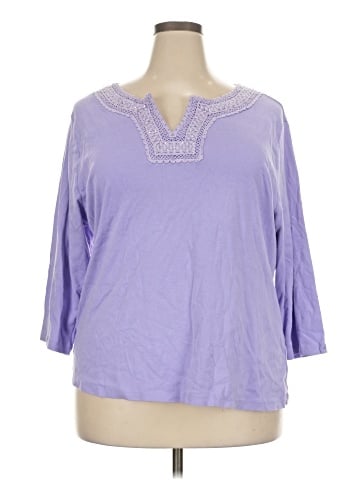 Karen Scott 3/4 Sleeve T-Shirt (view 1)