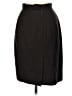 Givenchy Solid Black Brown Vintage Wool Skirt Size EU (FR) 38 / US 6 - photo 2