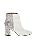 Qupid White Ankle Boots Size 10 - photo 1
