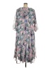 Torrid 100% Polyester Floral Gray Casual Dress Size 3X Plus (3) - photo 2