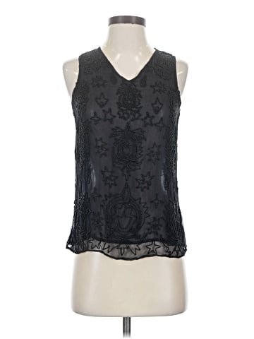 Tahari Sleeveless Silk Top (view 1)