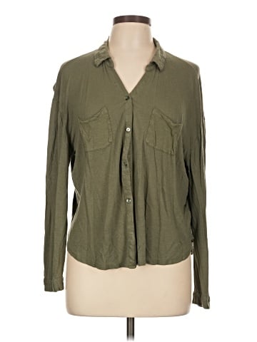 Staring at Stars Long Sleeve Button-Down Shirt (view 1)