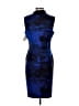 Neiman Marcus Graphic Blue Cocktail Dress Size 8 - photo 2