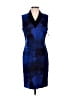Neiman Marcus Graphic Blue Cocktail Dress Size 8 - photo 1