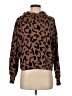 Velvet by Graham & Spencer 100% Cotton Animal Print Brown Pullover Sweater Size XS - photo 1