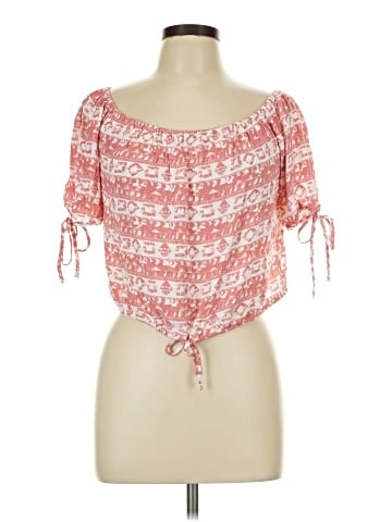 En Creme Short Sleeve Blouse (view 1)