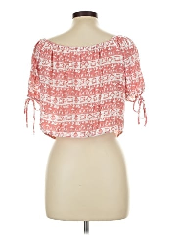 En Creme Short Sleeve Blouse (view 2)