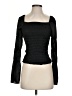 Willow & Clay 100% Polyester Black Long Sleeve Top Size S - photo 1