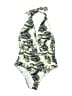 ASOS Tropical Ivory One Piece Swimsuit Size 4 - photo 1