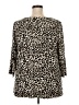 Intro Animal Print Brown 3/4 Sleeve Blouse Size 2X - photo 2