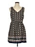 One Clothing 100% Polyester Paisley Blue Casual Dress Size L - photo 1