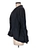 Fenini Black Blue 3/4 Sleeve Button-Down Shirt Size M - photo 5