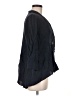 Fenini Black Blue 3/4 Sleeve Button-Down Shirt Size M - photo 4