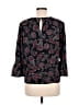 Cooper & Ella 100% Polyester Paisley Black 3/4 Sleeve Blouse Size M - photo 2