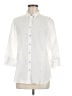 Chico's 100% Linen White 3/4 Sleeve Button-Down Shirt Size M - photo 1