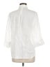 Chico's 100% Linen White 3/4 Sleeve Button-Down Shirt Size M - photo 2