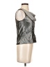 Michaelangelo Gray Sleeveless Blouse Size 6 - photo 4