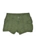 Justice 100% Recycled Polyester Solid Green Khaki Shorts Size 10 - photo 1