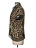 NY Collection 100% Polyester Animal Print Brown Short Sleeve Blouse Size L - photo 5