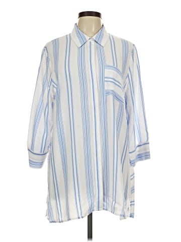 Soft Surroundings 3/4 Sleeve Button-Down Shirt (view 1)