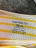 Carter's 100% Cotton Stripes Yellow Short Sleeve Onesie 12-18 MO / 18 MO - photo 3