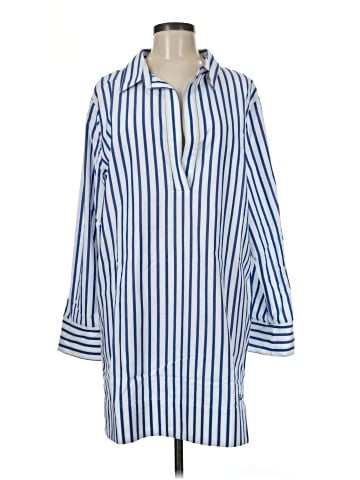 Lauren by Ralph Lauren 3/4 Sleeve Button-Down Shirt (view 1)