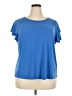 N Touch Blue Short Sleeve Top Size 2X - photo 1