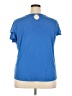 N Touch Blue Short Sleeve Top Size 2X - photo 2
