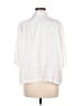 H&M 100% Viscose Metallic Ivory Short Sleeve Blouse Size M - photo 2