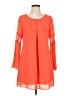 Speechless 100% Polyester Orange Casual Dress Size L - photo 1