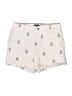 Tommy Hilfiger 100% Cotton Print Ivory Shorts Size 8 - photo 1