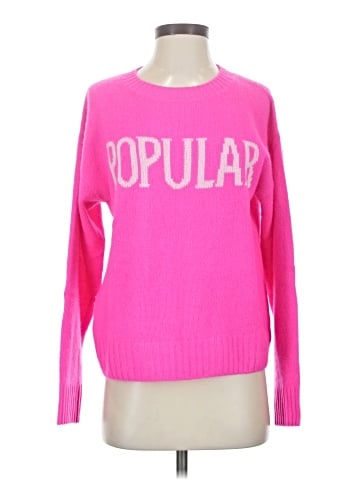 Aqua Cashmere Pullover Sweater (view 1)