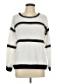Suzanne Betro Stripes White Pullover Sweater Size L - photo 1