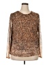 Bar III Brown Long Sleeve Blouse Size XXL - photo 1