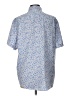 Jos. A. Bank Paisley Blue Short Sleeve Blouse Size L - photo 2