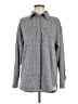 Athleta Tweed Gray Long Sleeve Button-Down Shirt Size M - photo 1