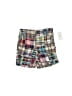 Gap 100% Cotton Plaid Blue Brown Cargo Shorts Size 18-24 mo - photo 1