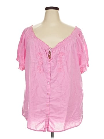 Caribbean Joe Short Sleeve Blouse (view 1)