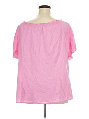 Caribbean Joe Short Sleeve Blouse (view 2)