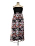 Xhilaration 100% Polyester Graphic Black Cocktail Dress Size XXL - photo 1