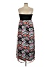 Xhilaration 100% Polyester Graphic Black Cocktail Dress Size XXL - photo 2