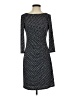Eliza J Print Black Casual Dress Size 4 - photo 1