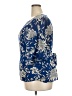West Kei 100% Polyester Blue Short Sleeve Blouse Size XXL - photo 5