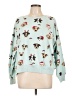 Wildfox Print Teal Sweatshirt Size L - photo 1