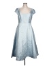 Alfred Sung 100% Polyester Solid Blue Cocktail Dress Size 12 - photo 1